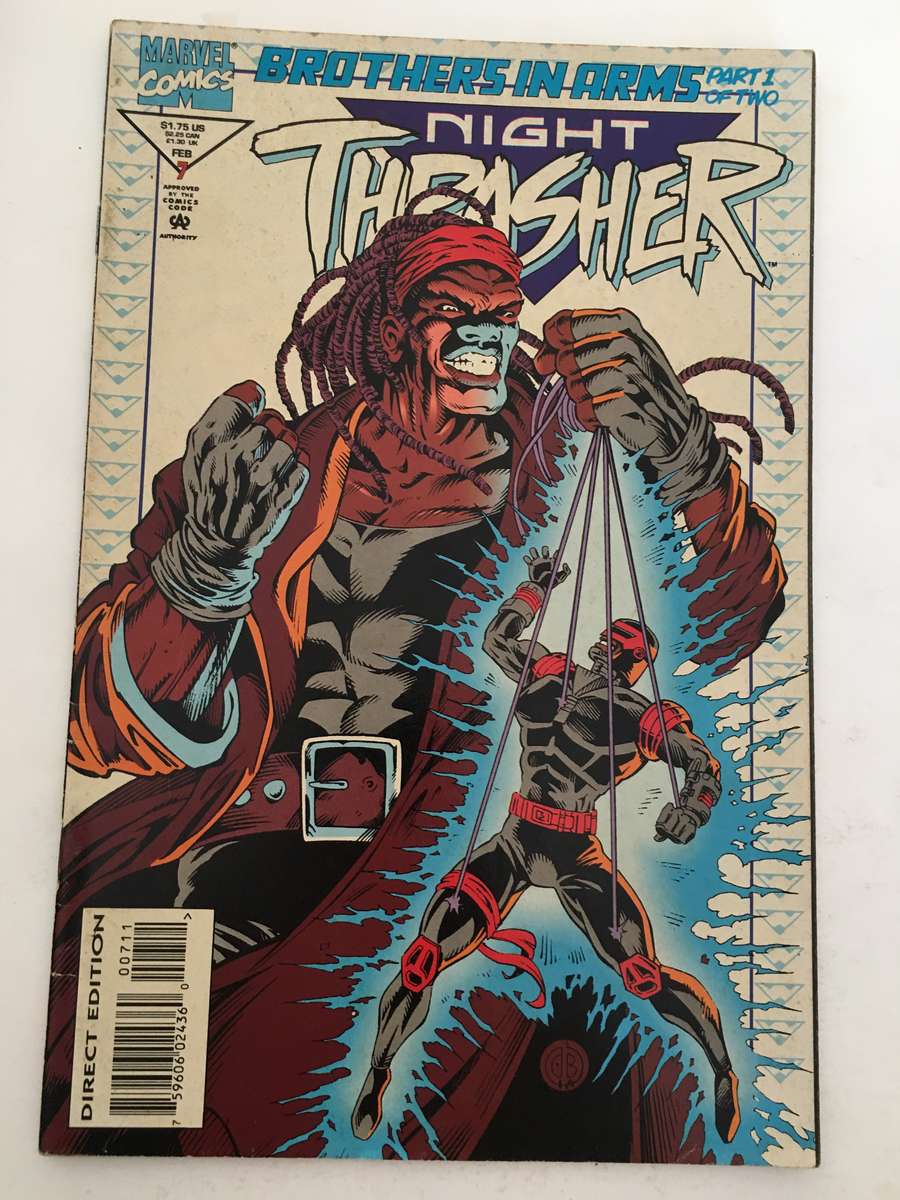 MARVEL COMICS - BROTHERS IN ARS PART 1 OF 2 - NIGHT THRASHER - VOL. 1  NO. 7 - 1994