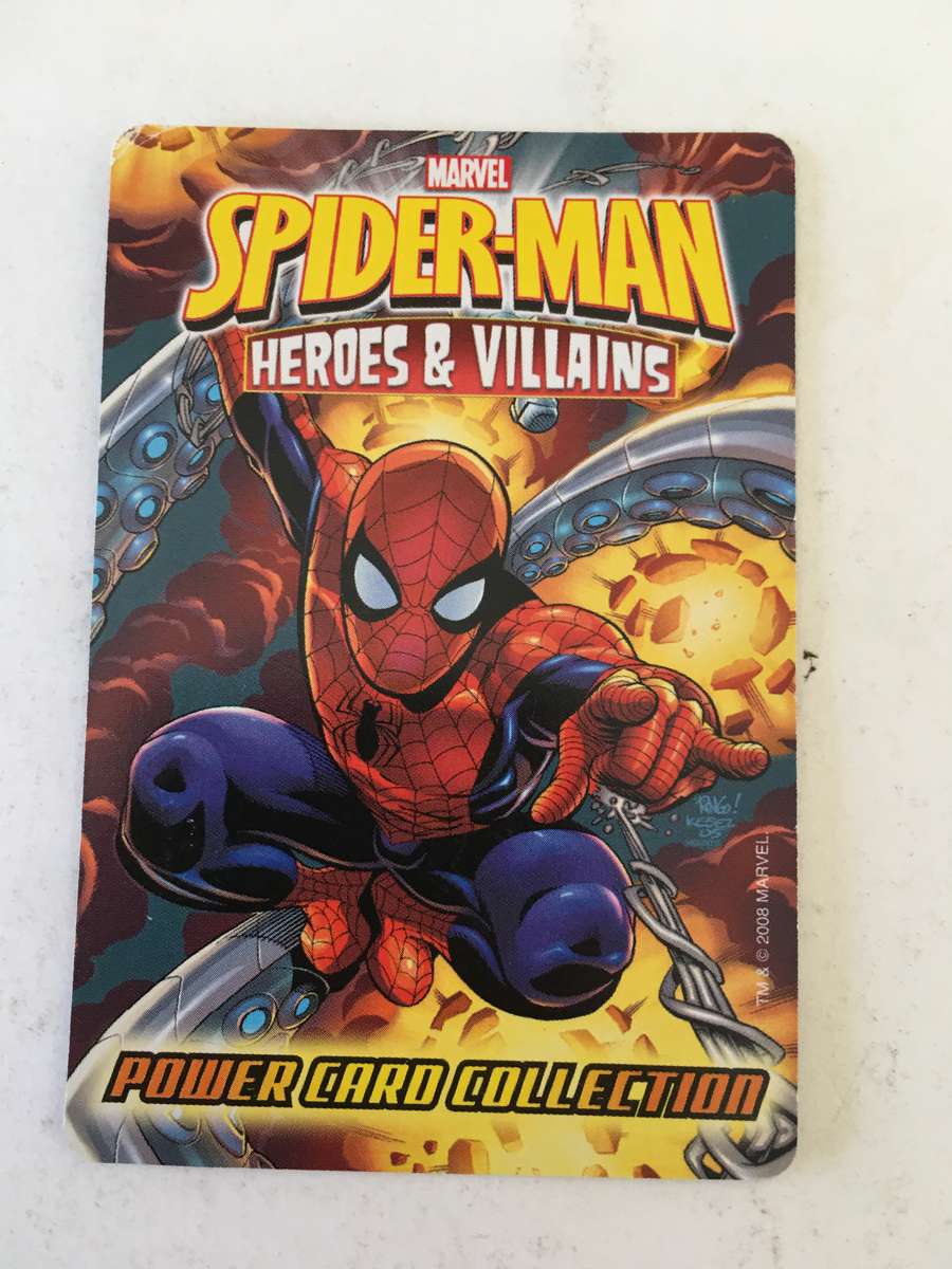 MARVEL COMICS - SPIDER-MAN - HEROES & VILLAINS COLLECTION -WITH 5 FREE  CARDS!!!! CARDS MAY VARY