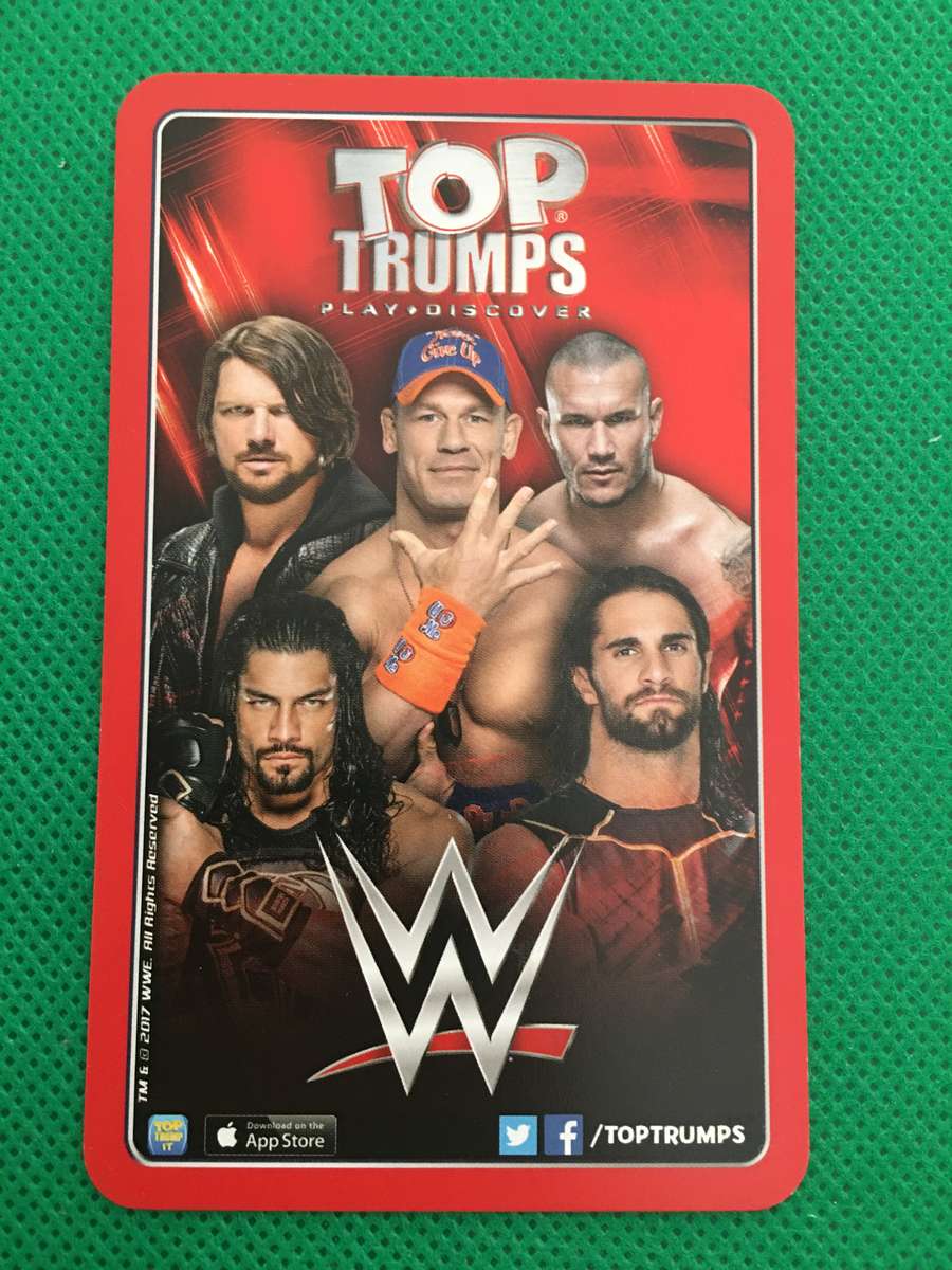 TOP TRUMPS WWE WRESTLING CARD - 2017 -  ROMAN  REIGNS