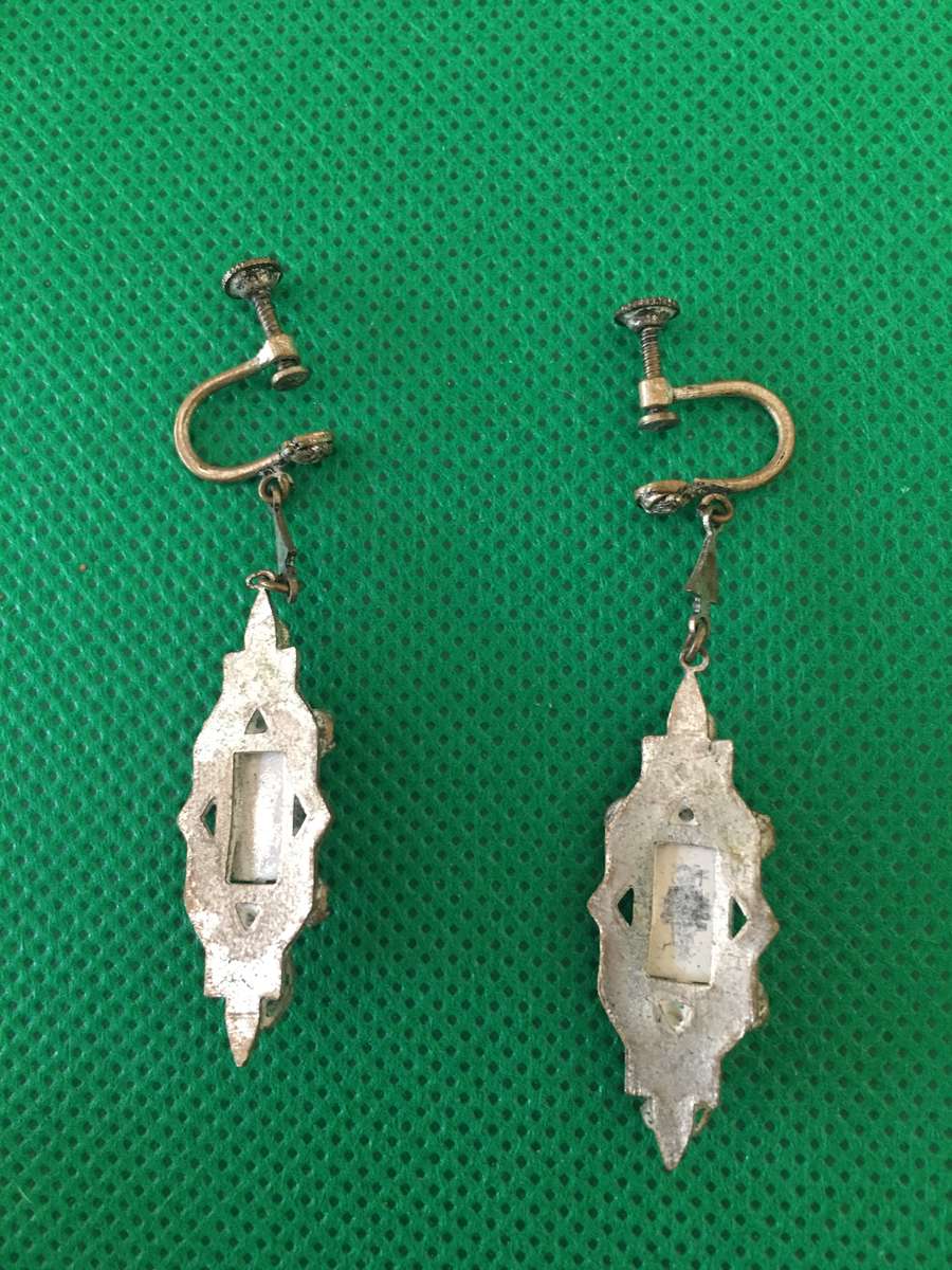 VINTAGE EARRINGS WITH STONES