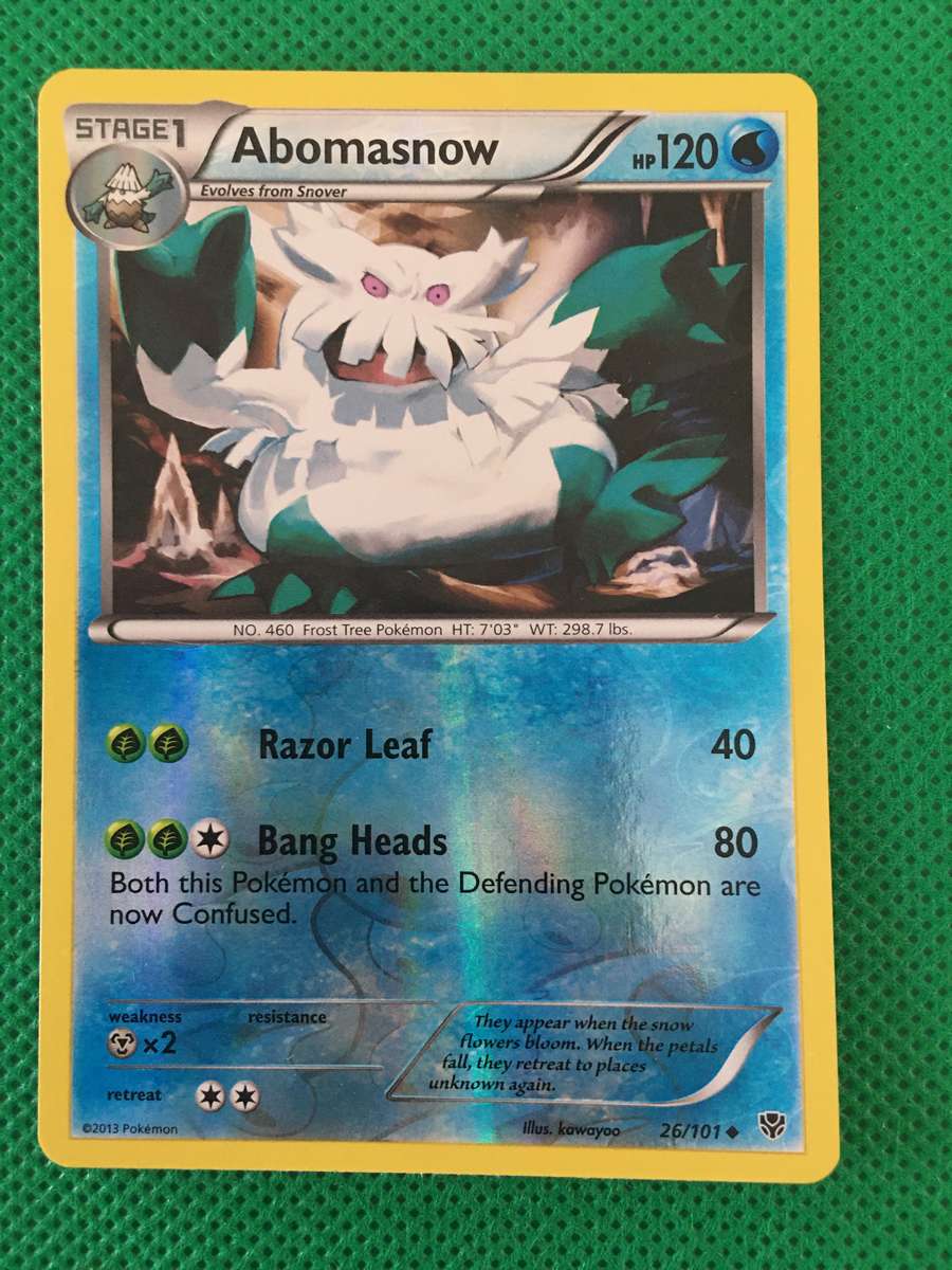 POKEMON TRADING CARD - FOIL CARD / SHINY - ABOMASNOW