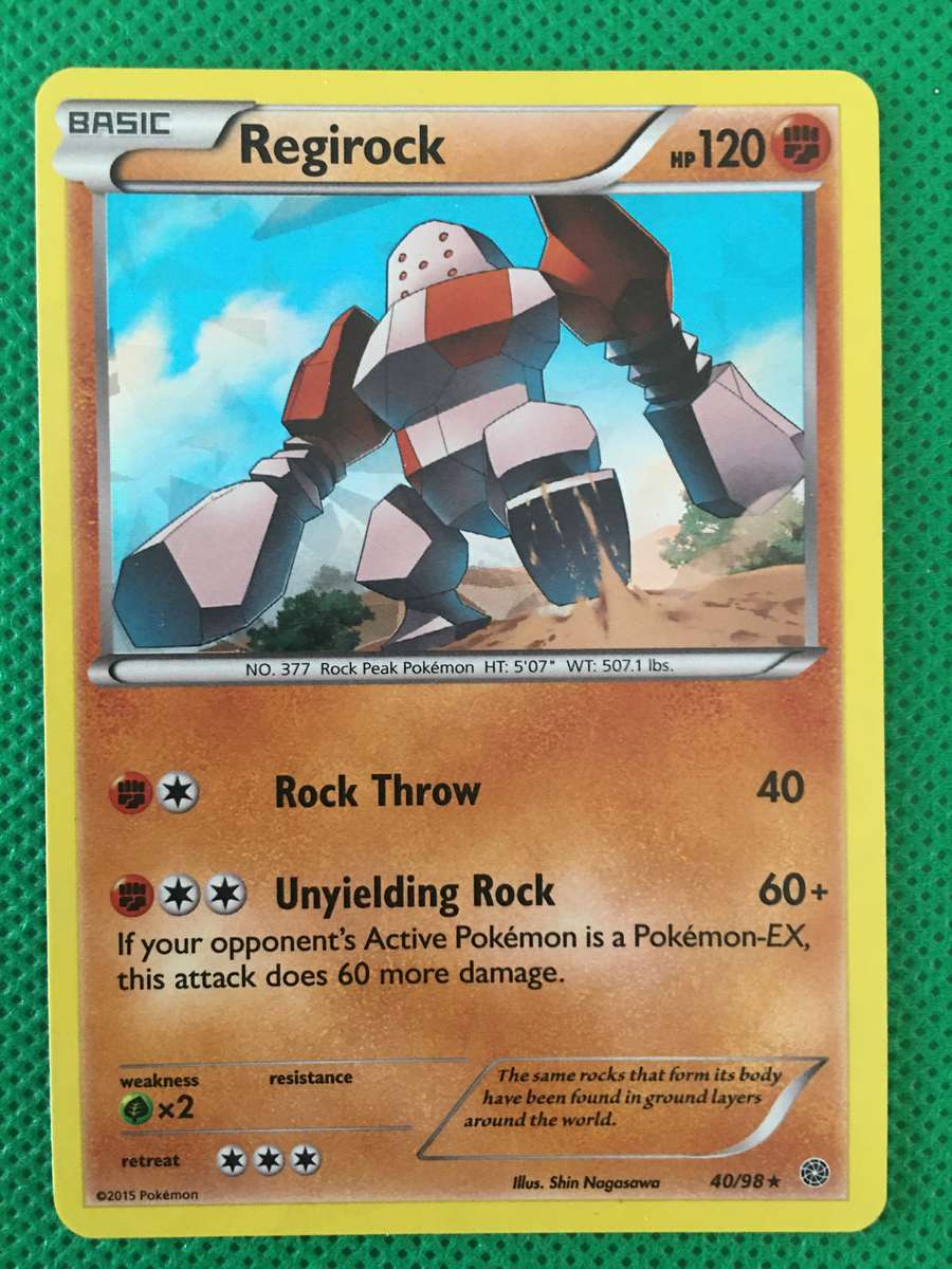 POKEMON TRADING CARD - HOLO RARE / REGIROCK/ SHINY