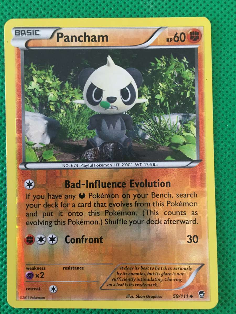 POKEMON TRADING CARD - FOIL SHINY / FOIL CARD  - PANCHAM