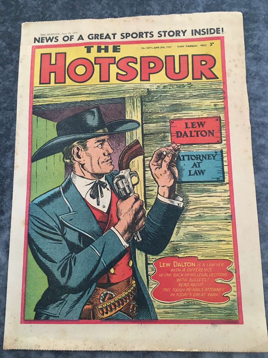 VINTAGE TO ANTIQUE - THE HOTSPUR COMIC/MAGAZINE - 1957