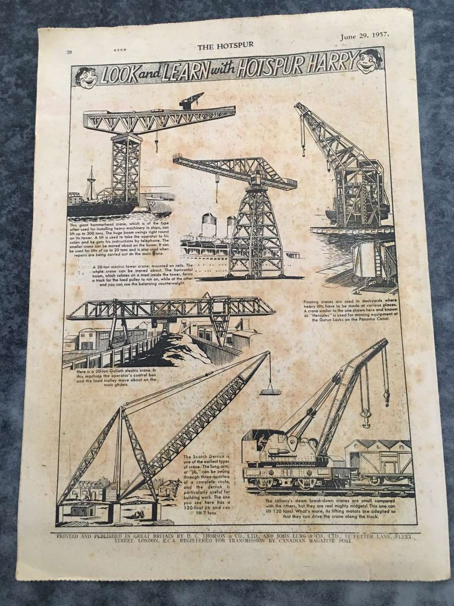 VINTAGE TO ANTIQUE - THE HOTSPUR COMIC/MAGAZINE - 1957