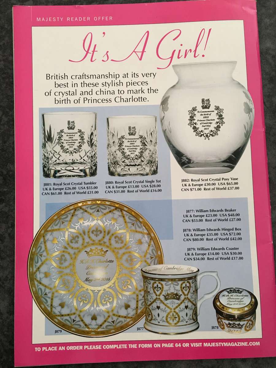 MAJESTY MAGAZINE - PRINCESS CHARLOTTES CHRISTENING DAY