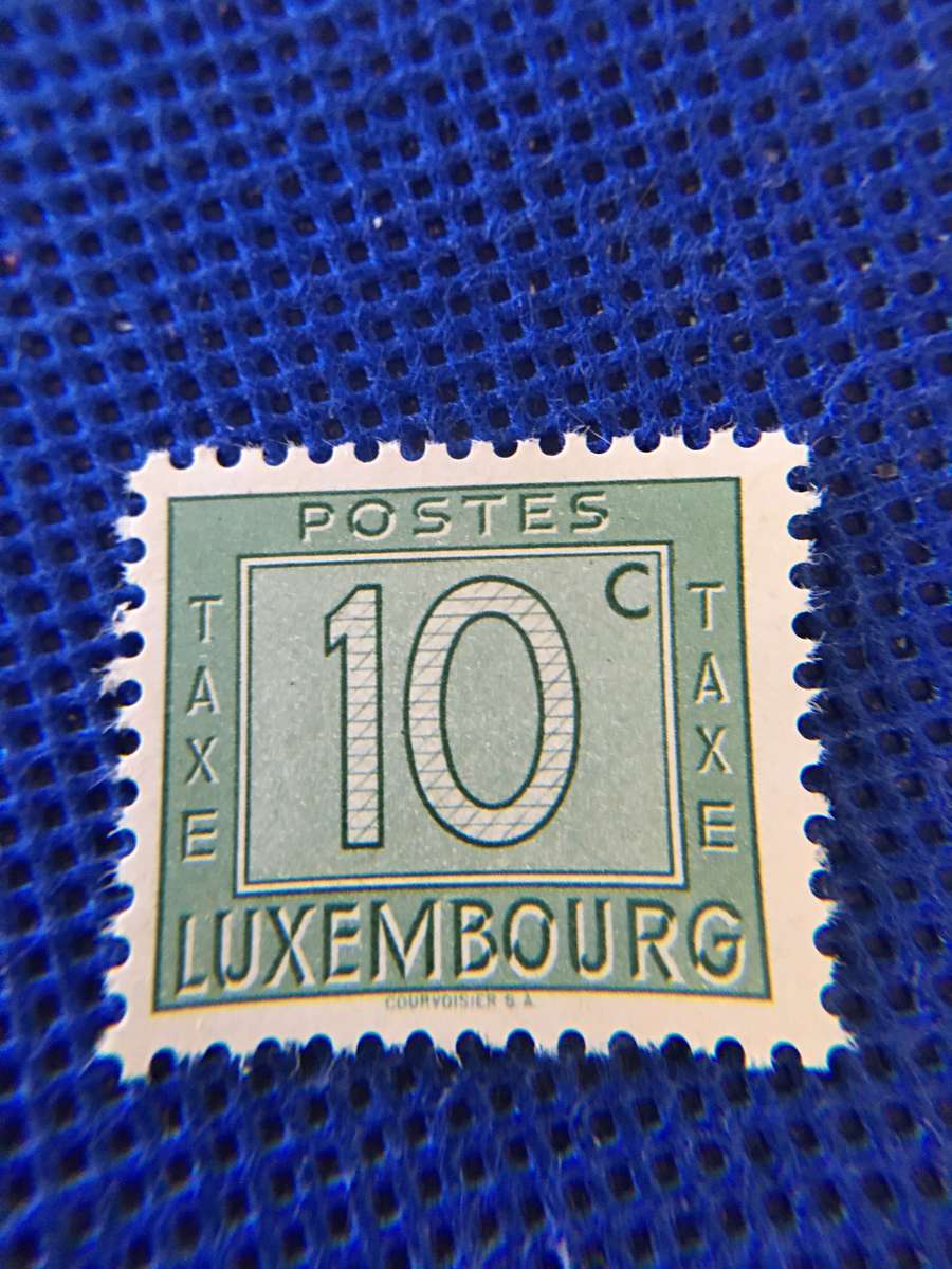 LUXEMBOURG UNUSED TAX 10c STAMP