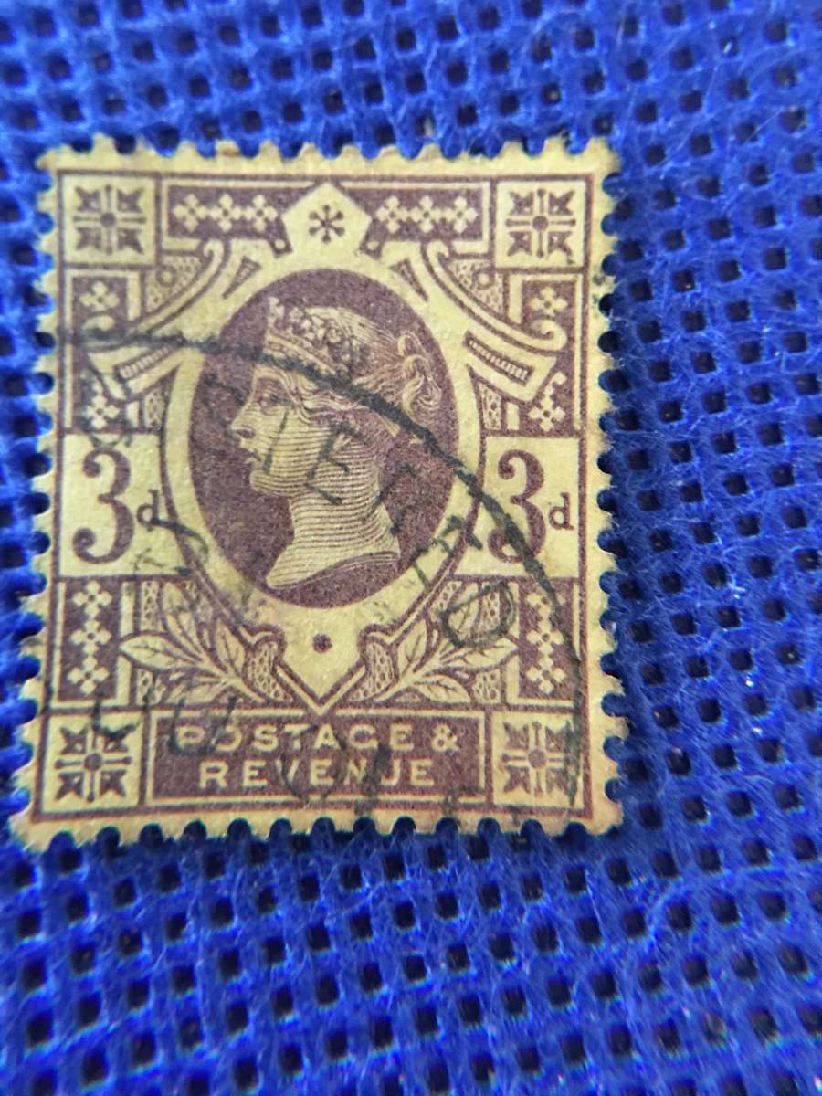 GREAT BRITAIN QUEEN VICTORIA USED 3D POSTAGE STAMP