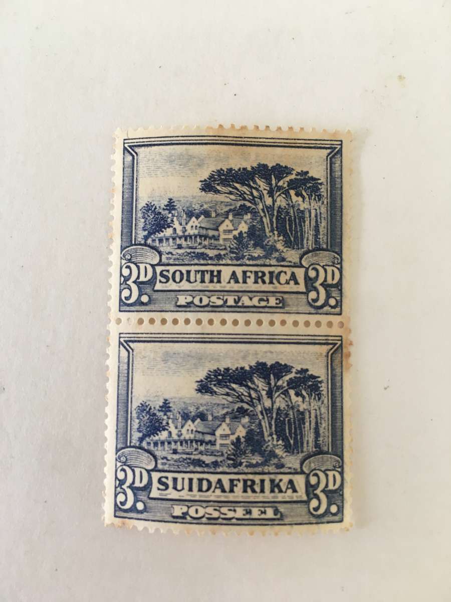 SOUTH AFRICA GROOTE SCHUUR UNUSED PAIR OF STAMPS