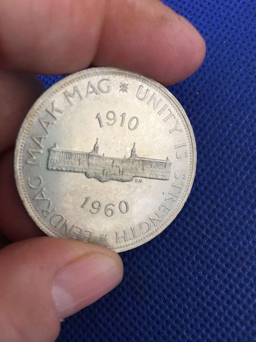 SOUTH AFRICA 5 SHILLINGS 1960  COIN