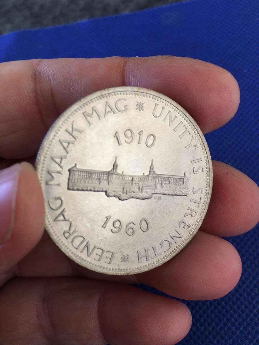 SOUTH AFRICA 5 SHILLINGS 1960  COIN