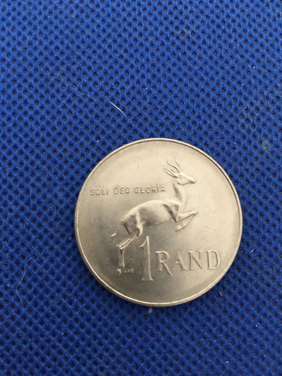 SOUTH AFRICA 1 RAND COIN 1977 - CREST