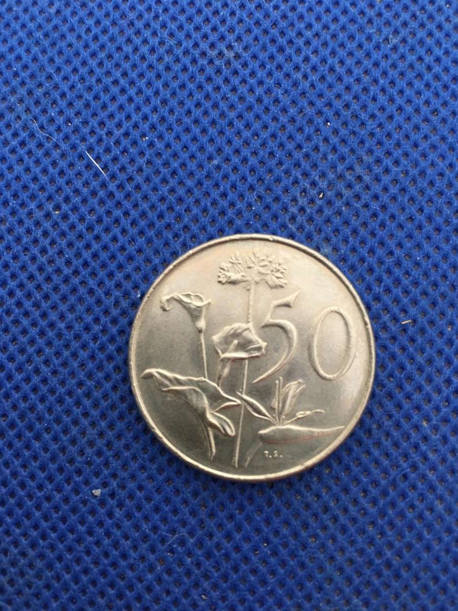 SOUTH AFRICA - 50c COIN - 1976
