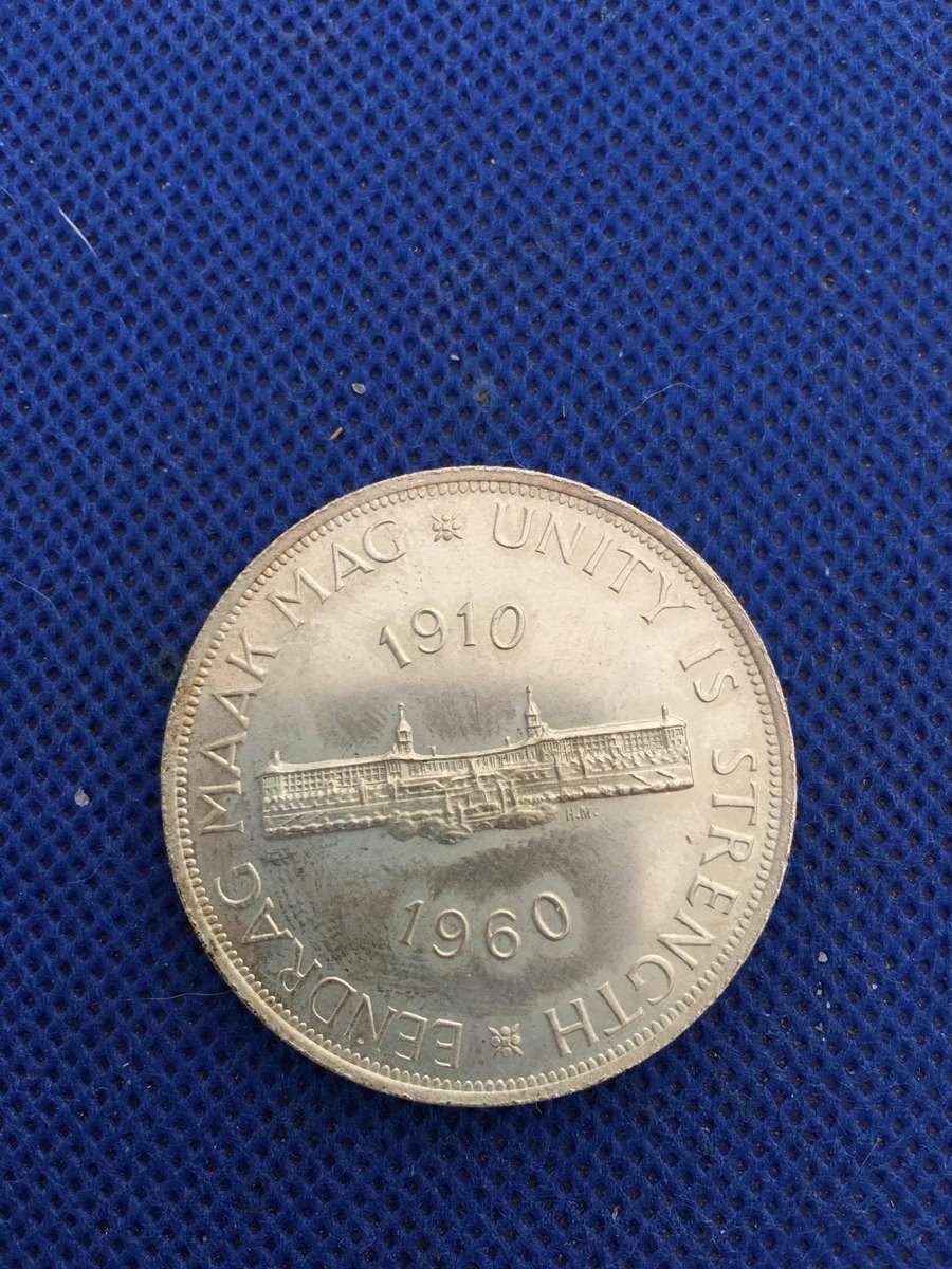 SOUTH AFRICA 5 SHILLINGS 1960  COIN