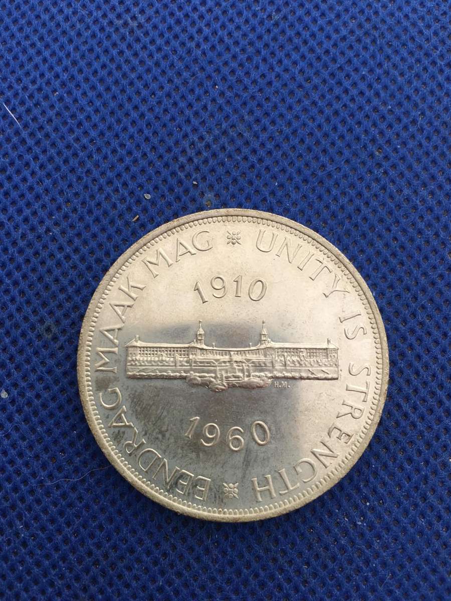 SOUTH AFRICA 5 SHILLINGS 1960  COIN
