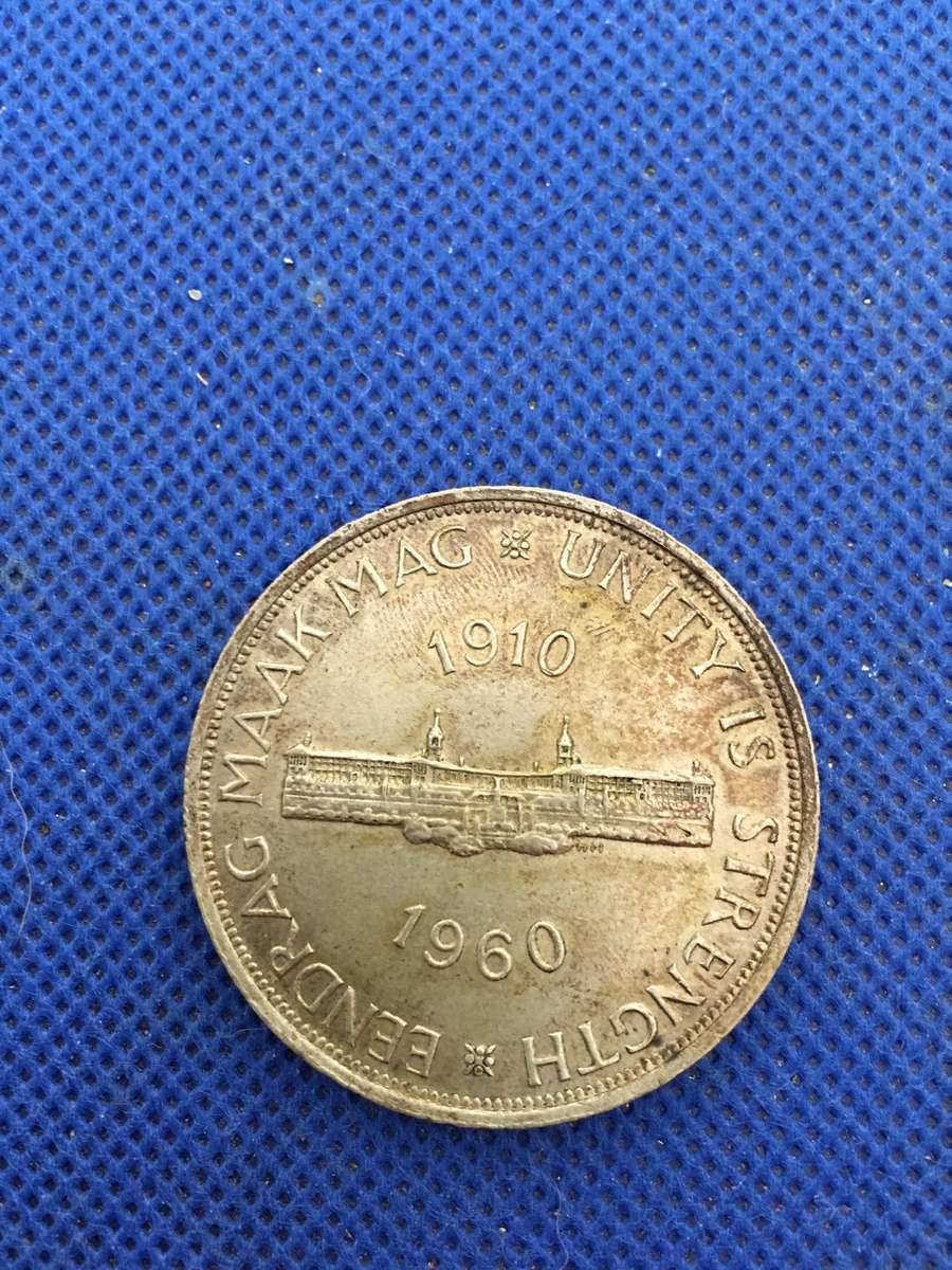 SOUTH AFRICA 5 SHILLINGS  COIN  1960