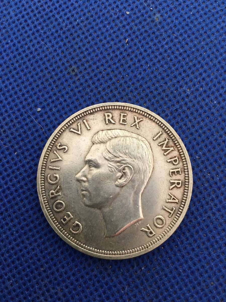SOUTH AFRICA 5 SHILLINGS COIN 1947 LOVELY CONDITION