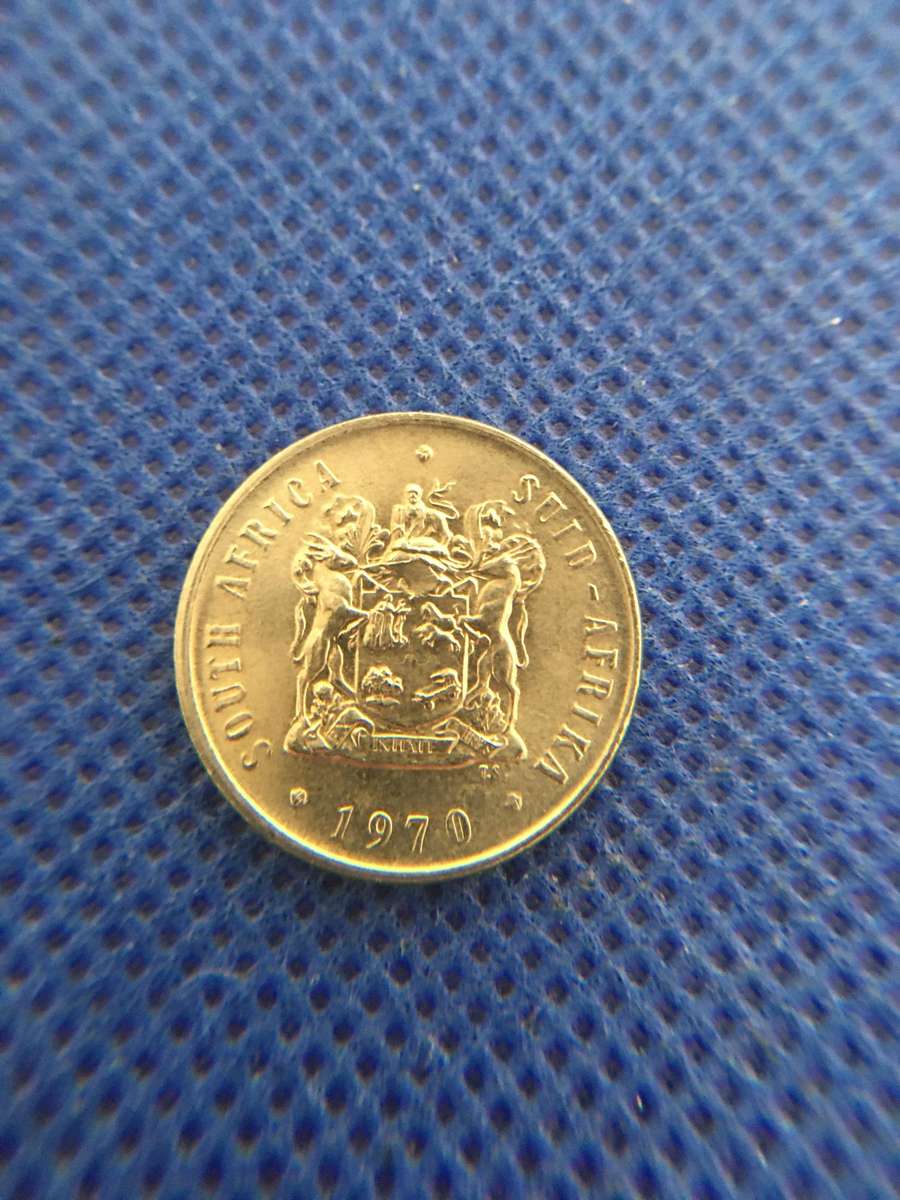 SOUTH AFRICA 1970 10c COIN