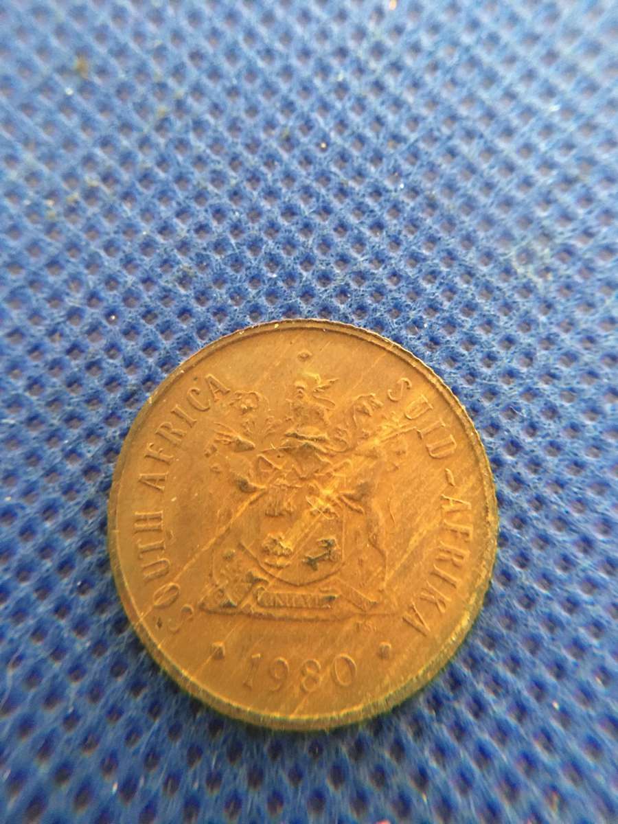 SOUTH AFRICA 2c COIN - 1980
