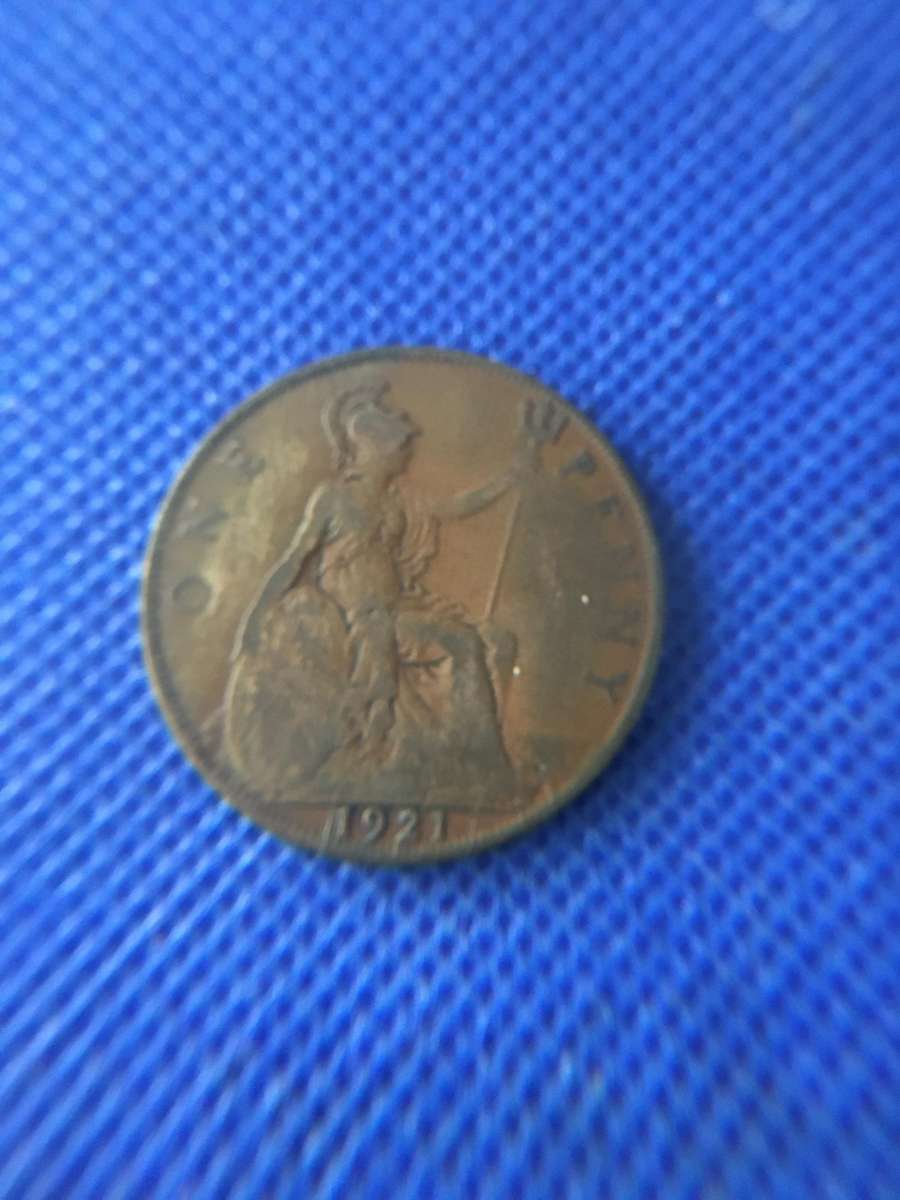 GREAT BRITAIN 1 PENNY COIN 1921