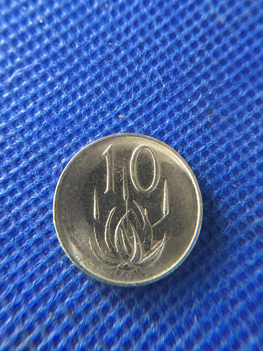 SOUTH AFRICA  10c COIN -1976