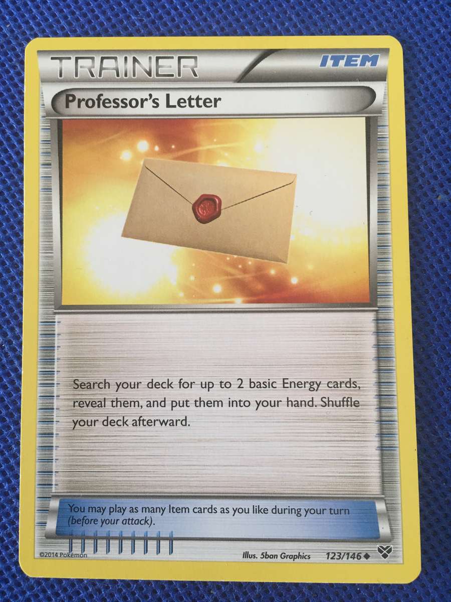 POKEMON TRADING CARD - TRAINER / PROFESSOR'S LETTER