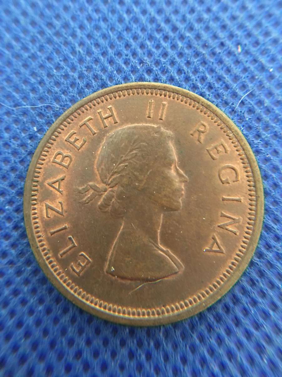SOUTH AFRICA 1957 1 PENNY COIN