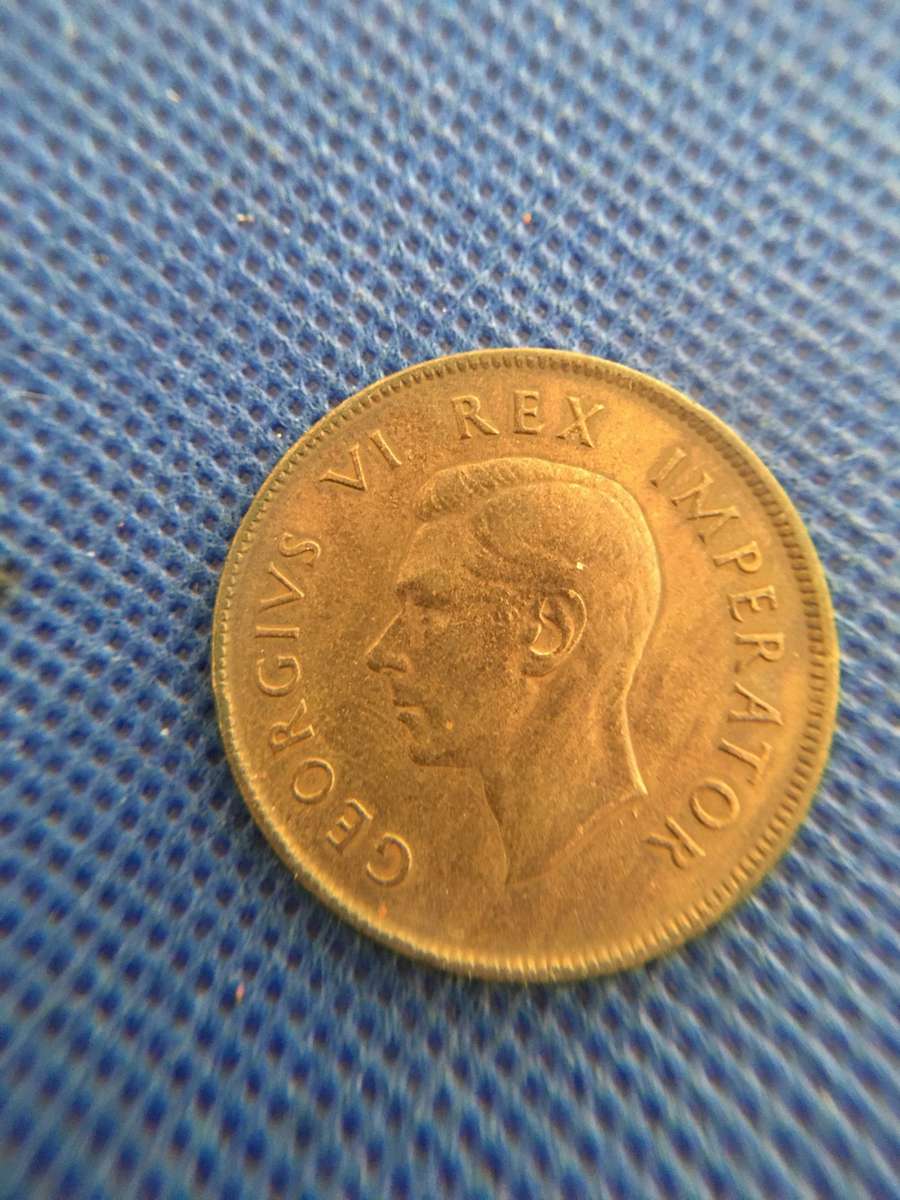 SOUTH AFRICA 1938 1 PENNY COIN -