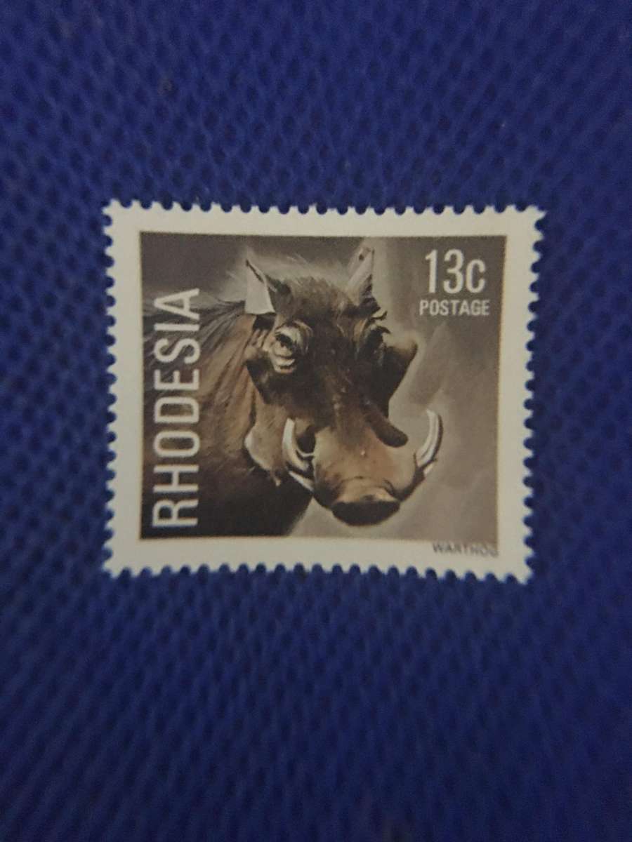 RHODESIA  5 UNUSED WILD LIFE STAMPS