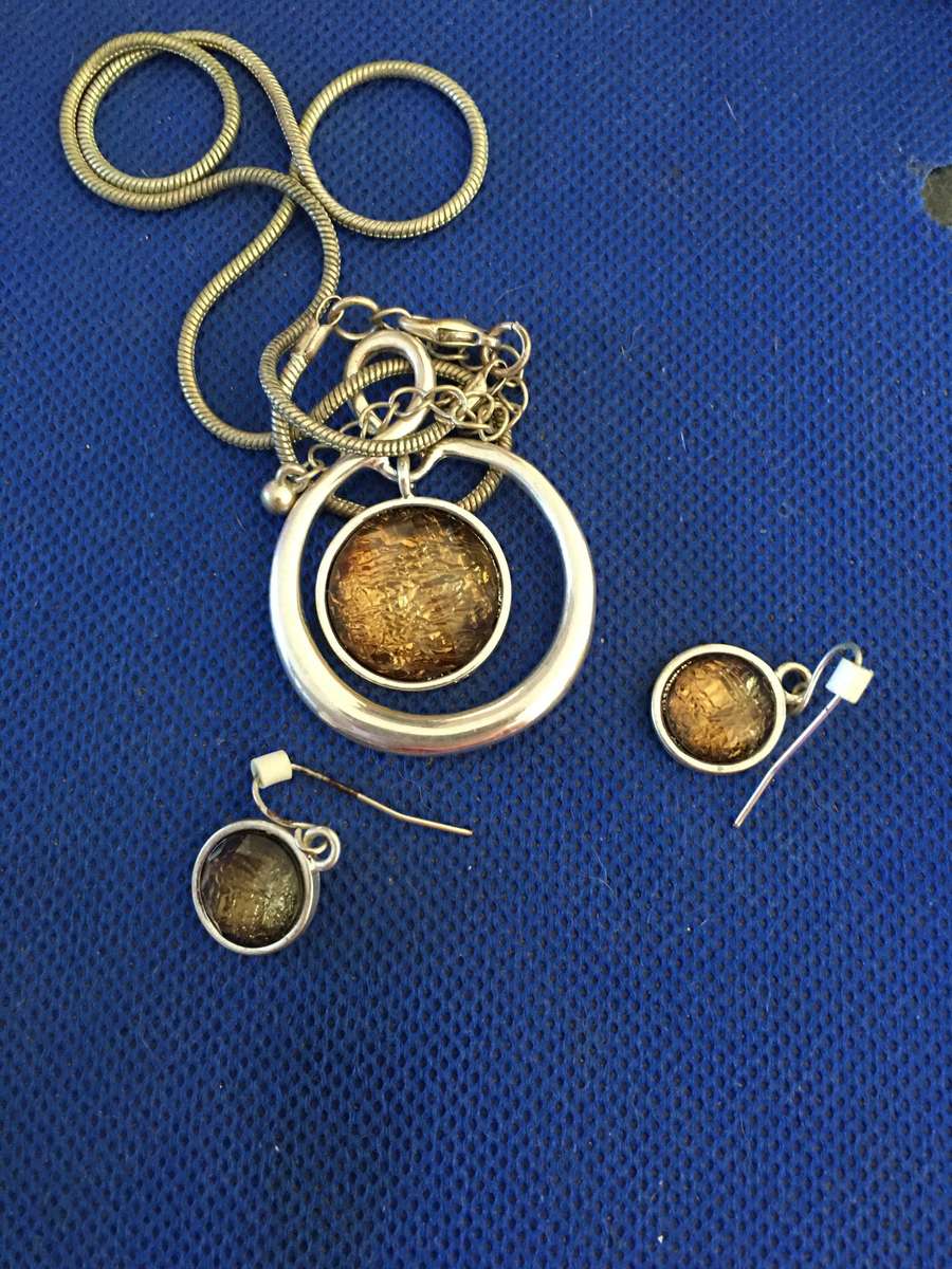 LOVELY EARRINGS AND NECKLACE