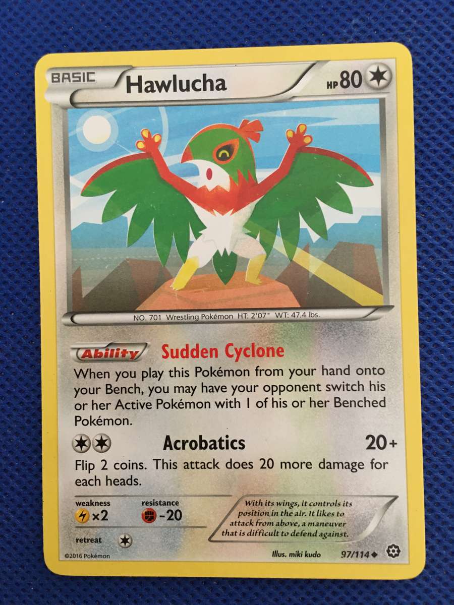 POKEMON TRADING CARD - HAWLUCHA - 2016