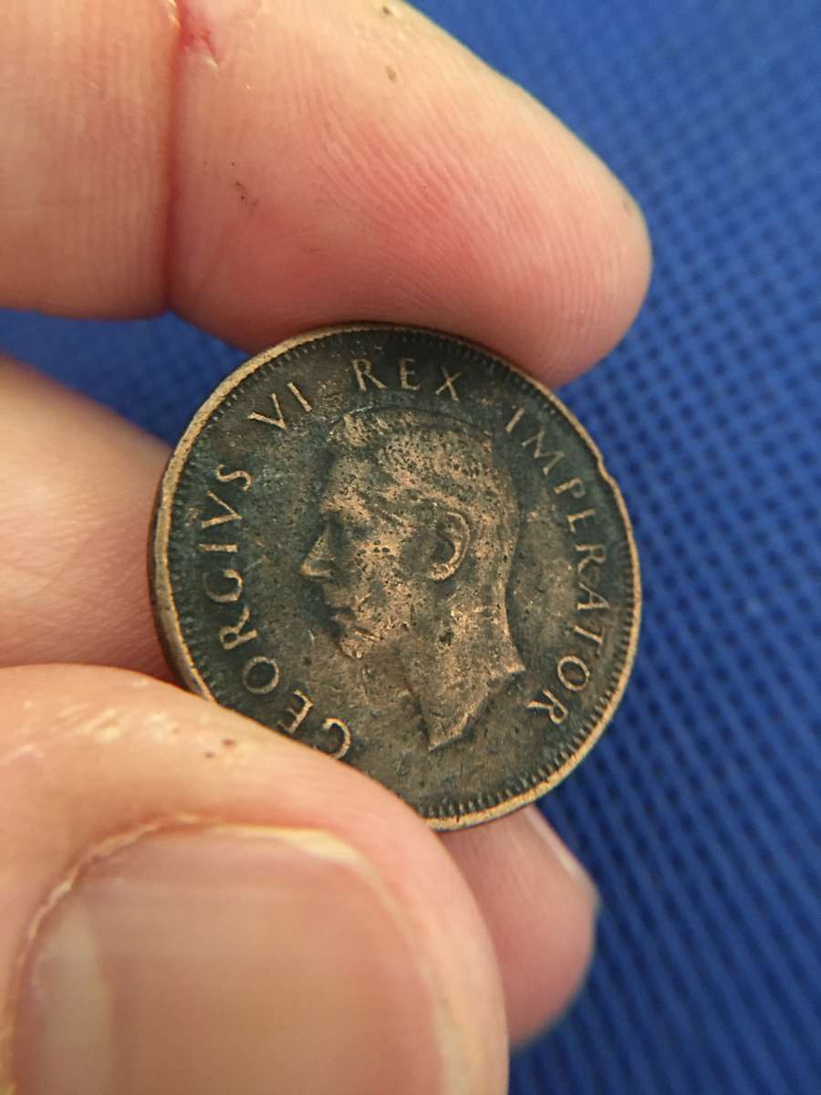 SOUTH AFRICA 1/2 D HALF PENNY - 1942