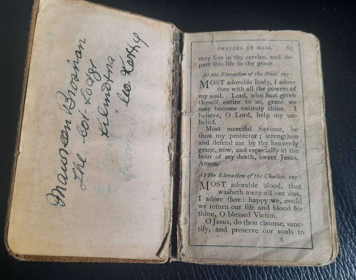 Antique Catholic Prayer Book  Key of Heaven (Pocket Size)