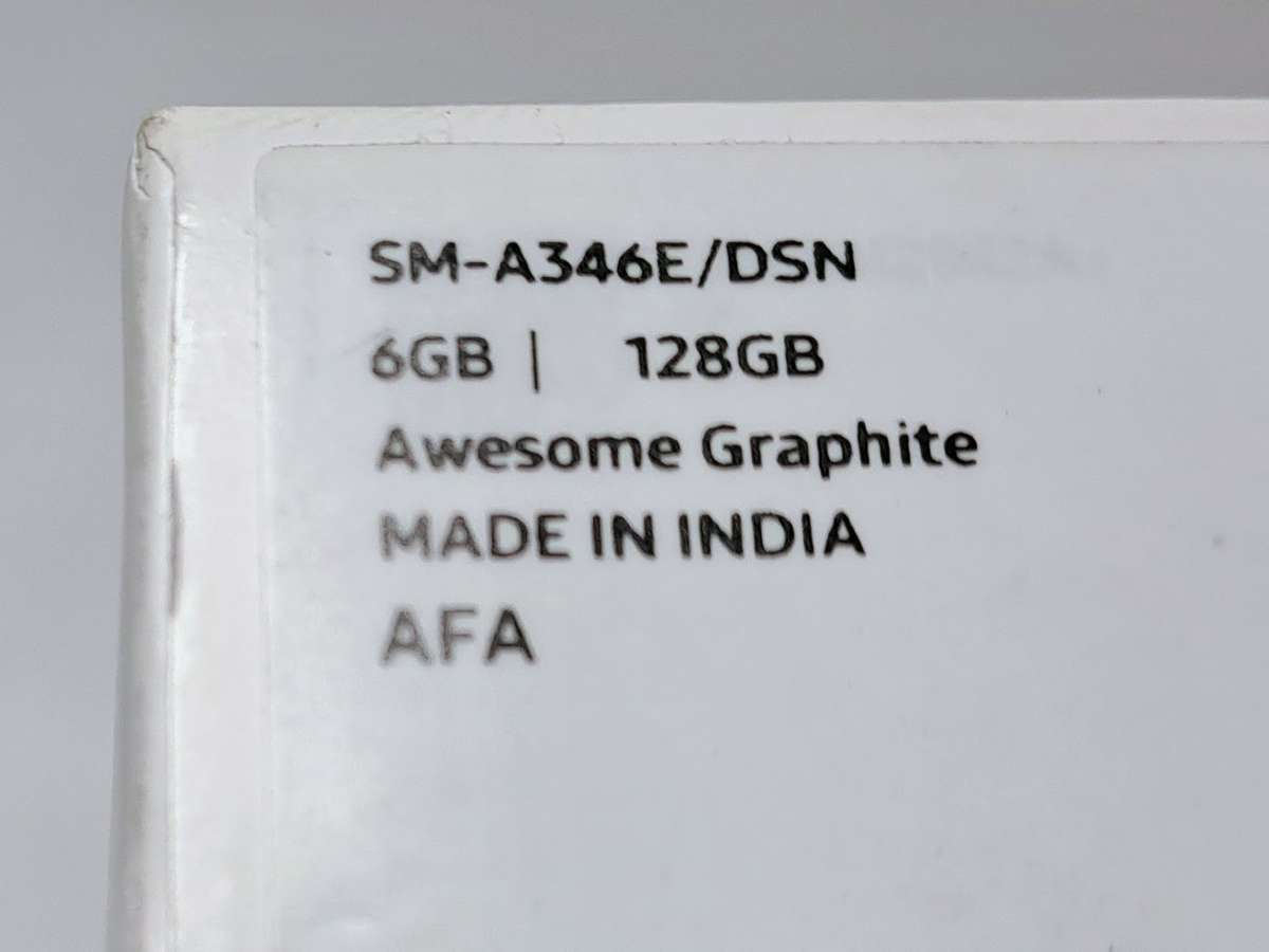 Samsung Galaxy A34 5G 6GB 128GB dual SIM smartphone (Awesome Graphite)(SM-A346E/DSN)