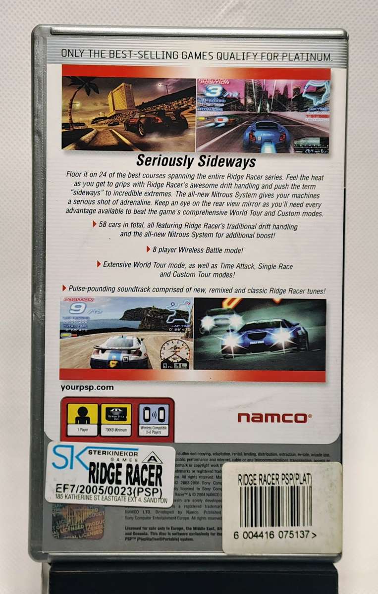 Ridge Racer Game for Sony PSP / PlayStation Portable