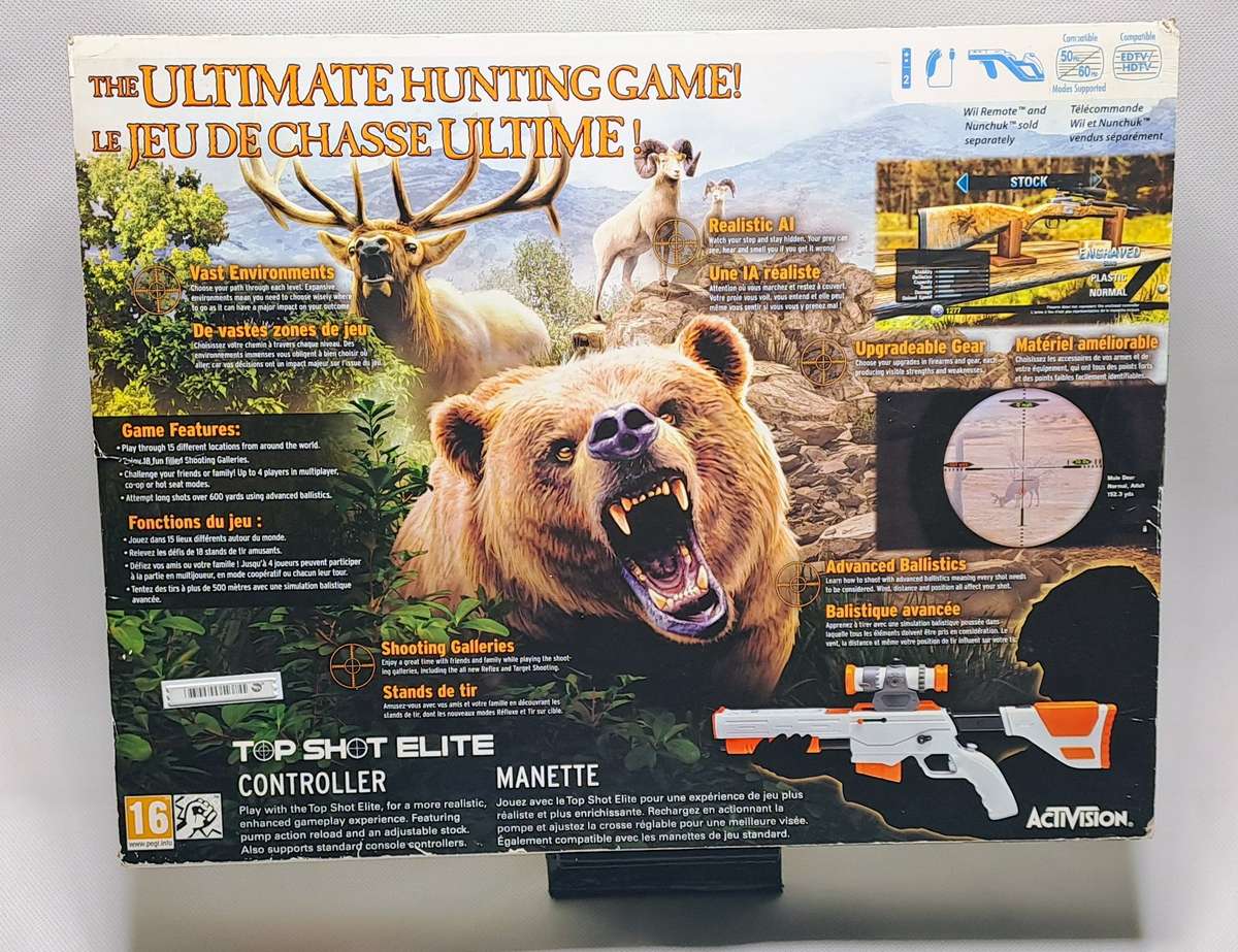 Cabela's Big Game Hunter (2012) Top Shot Elite for Nintendo Wii (Includes Game)