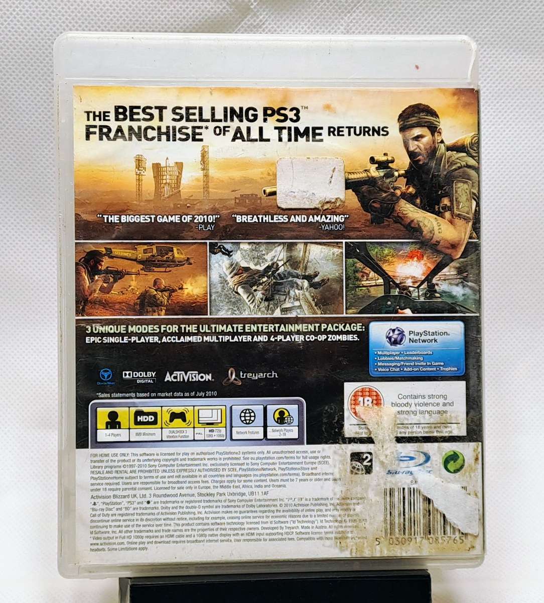 Call of Duty: Black Ops - Treyarch & Activision - Sony PlayStation 3 / PS3 game (PAL)