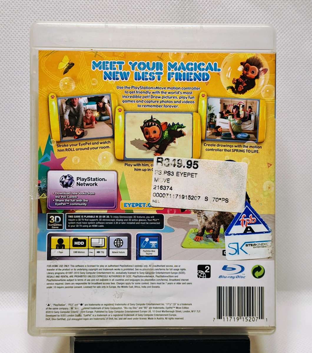 Eyepet Move Edition - SCE & London Studios - Sony PlayStation 3 / PS3 game (PAL)