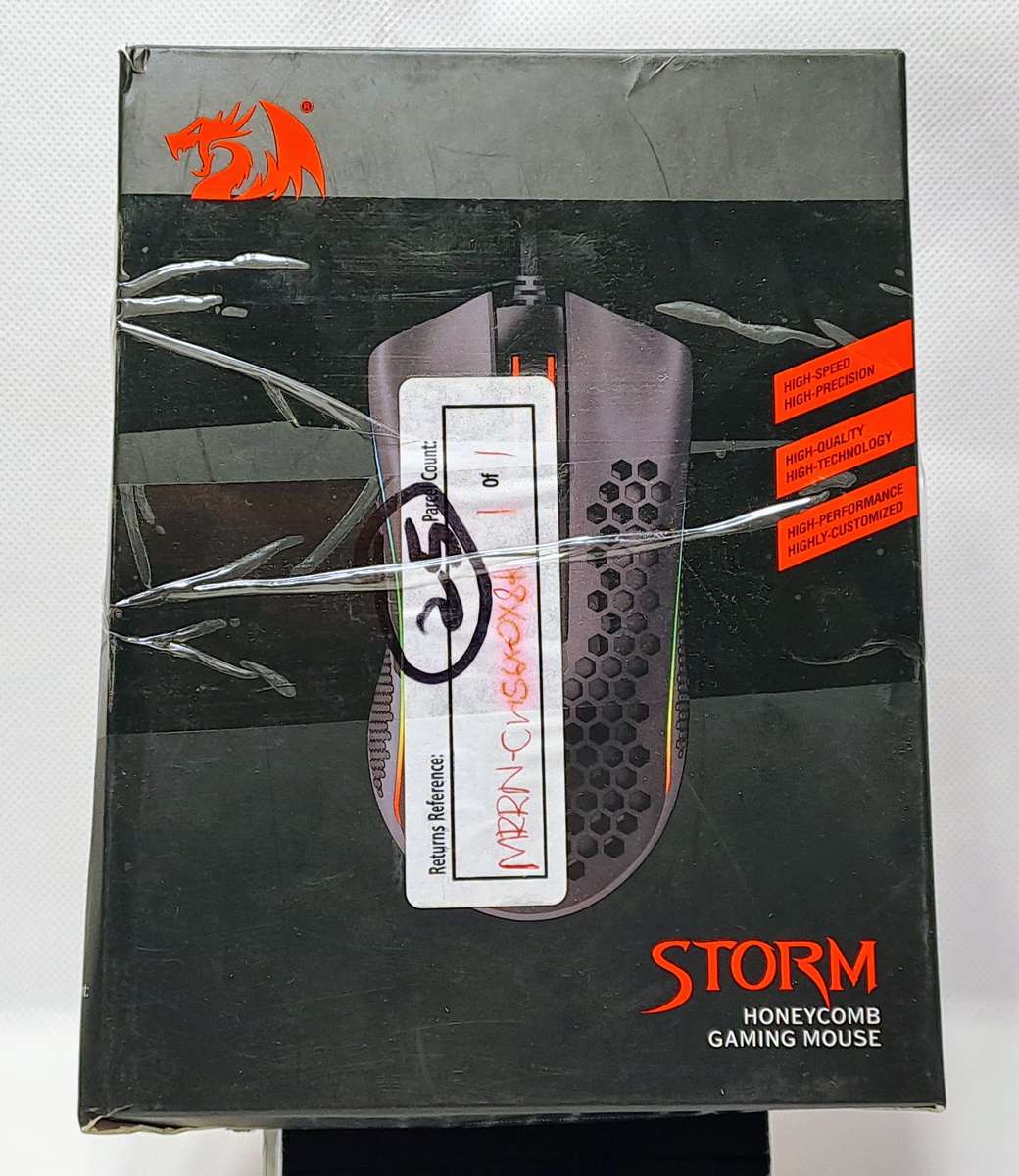 Redragon M808 STORM Lightweight RGB Gaming Mouse (Black)