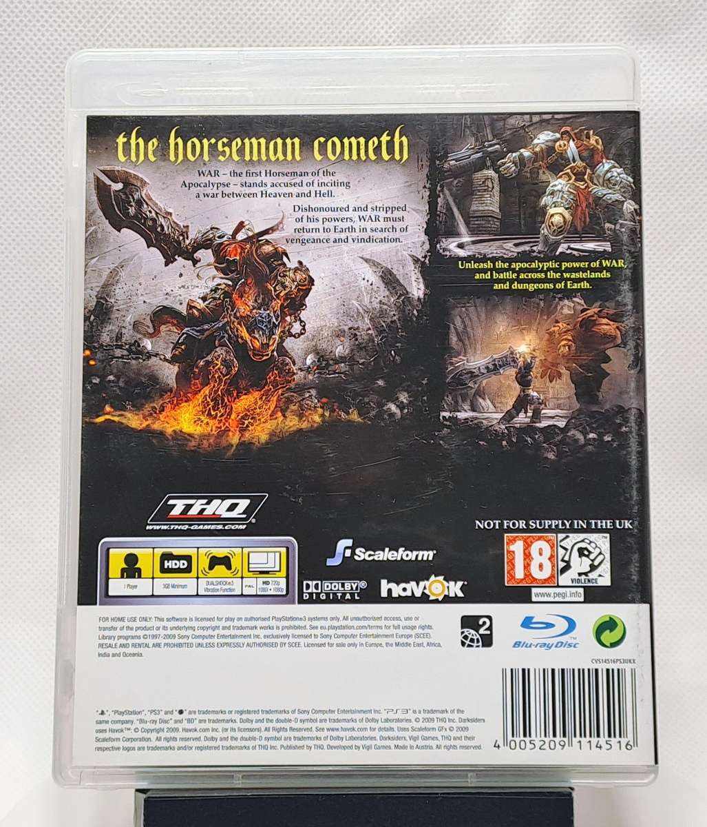 Darksiders - Vigil & THQ - Sony PlayStation 3 / PS3 game (PAL)