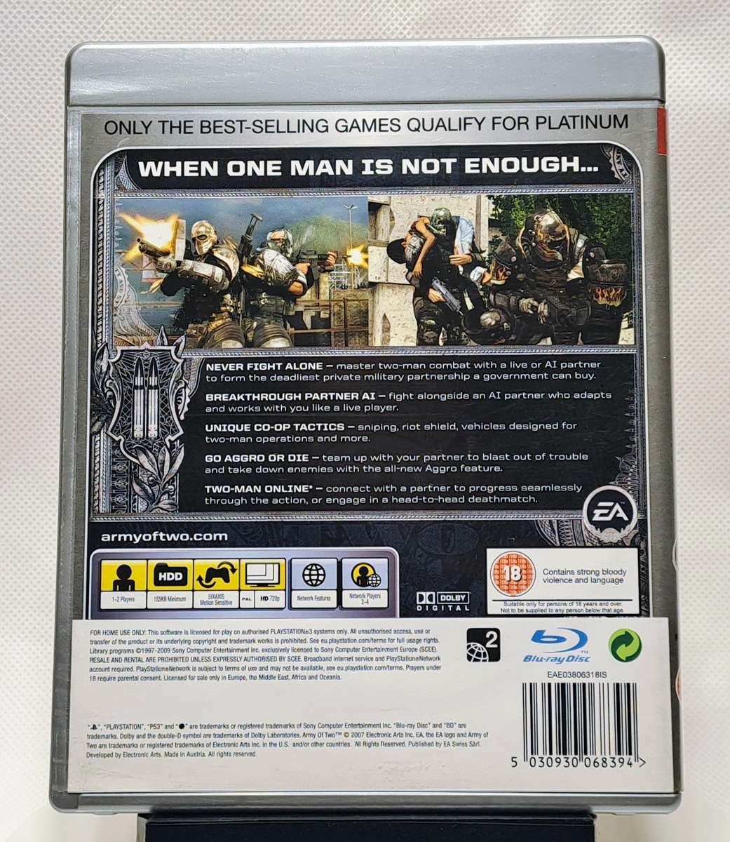 Army of Two - Sony PlayStation 3 / PS3 (PAL) Game