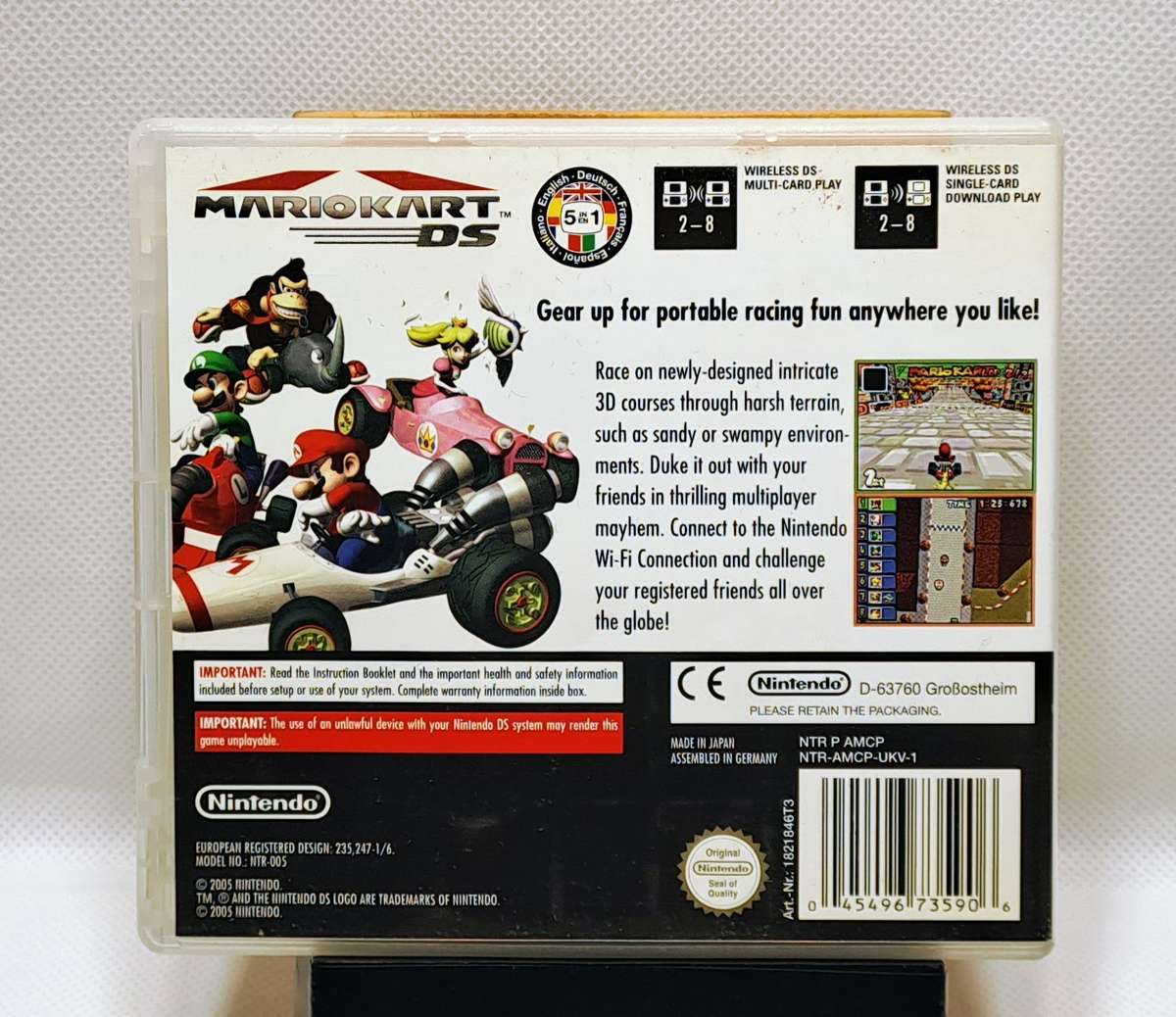 Nintendo DS Lite (Black) handheld console - Mario Kart Bundle