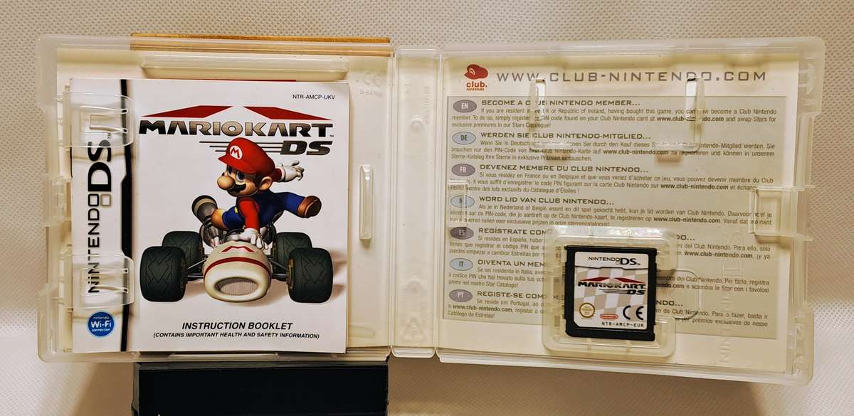 Nintendo DS Lite (Black) handheld console - Mario Kart Bundle