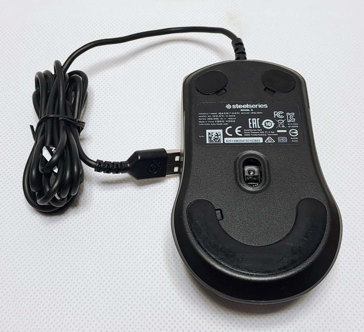 SteelSeries Rival 3 Wired Gaming Mouse (Black, Matte Finish)