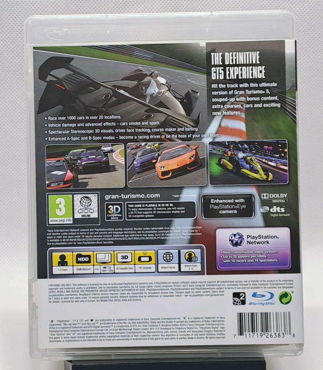 Gran Turismo 5 Academy Edition - Sony PlayStation 3 / PS3 Game