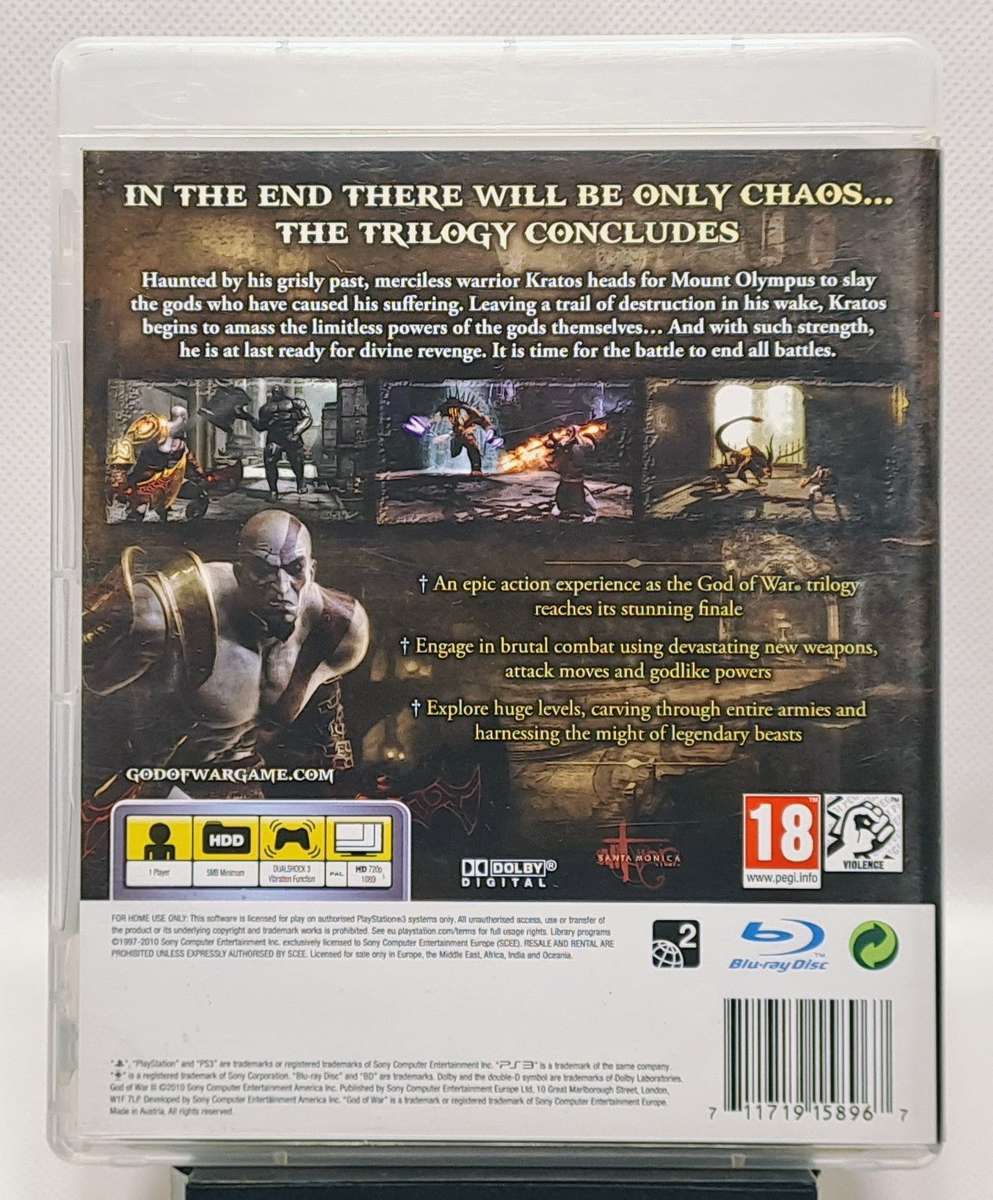 God of War III (God of War 3) - Sony PlayStation 3 / PS3 Game