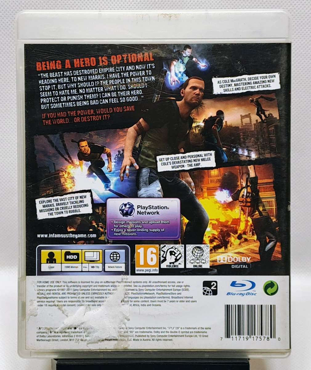 Infamous 2 - Sony PlayStation 3 / PS3 Game