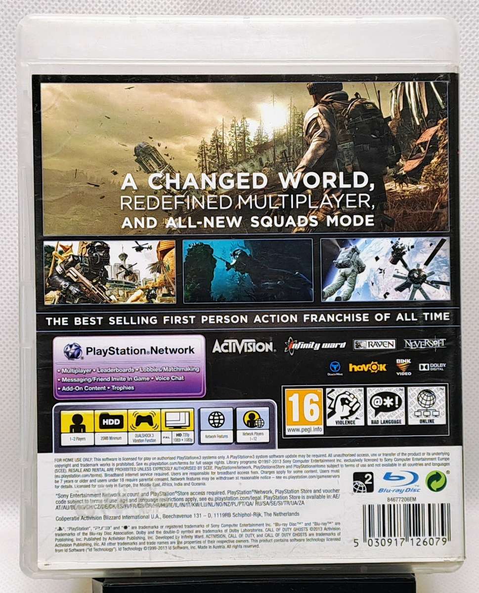 Call of Duty Ghosts - Sony PlayStation 3 / PS3 Game