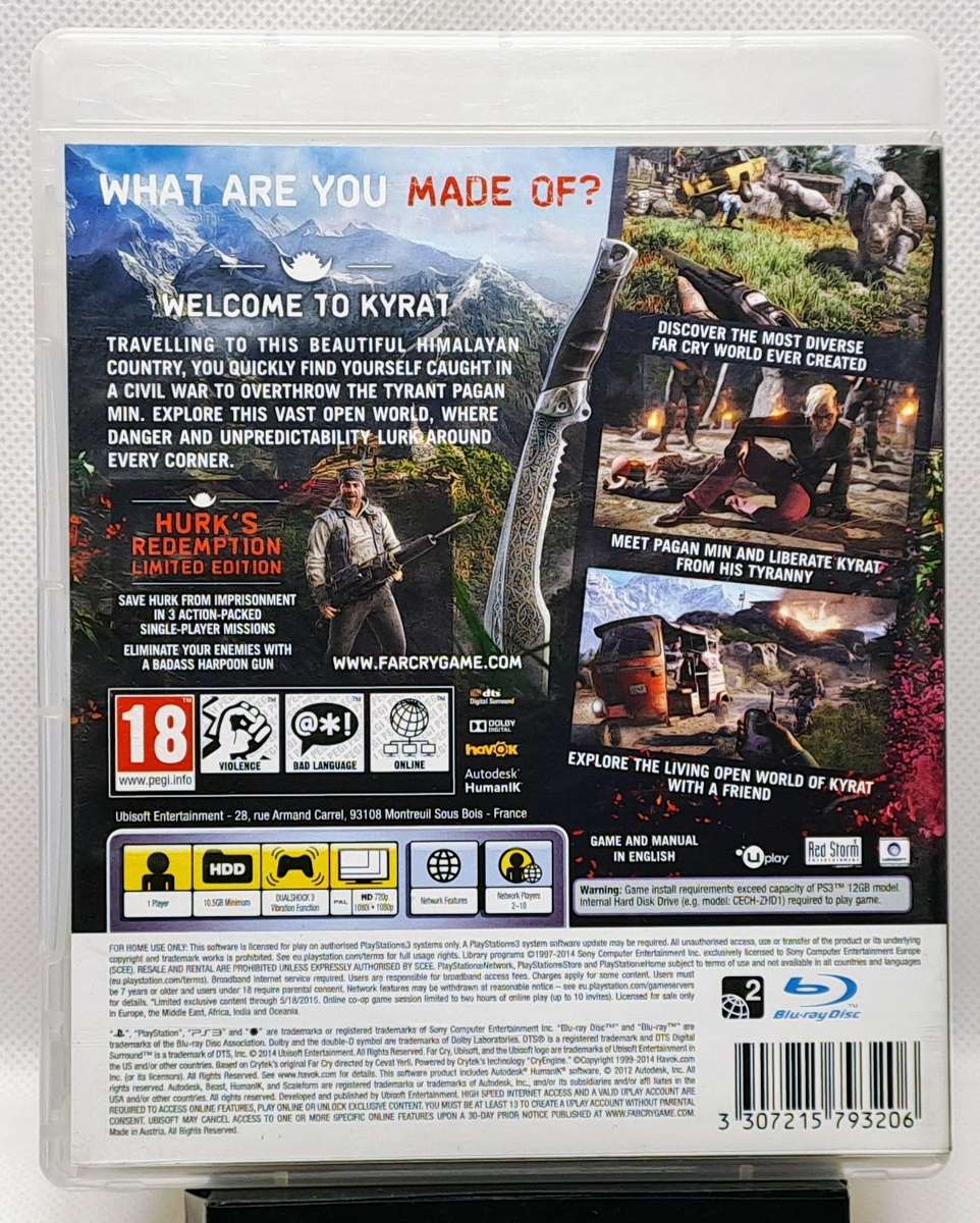 Far Cry 4 (Farcry 4) - Sony PlayStation 3 / PS3 Game