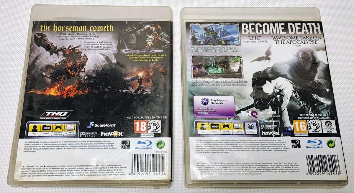 Darksiders Games Bundle - Sony PlayStation 3 / PS3 (2 Games)